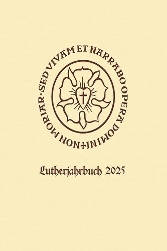 Lutherjahrbuch 92. Jahrgang 2025