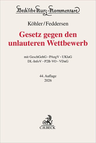 Gesetz gegen den unlauteren Wettbewerb. UWG