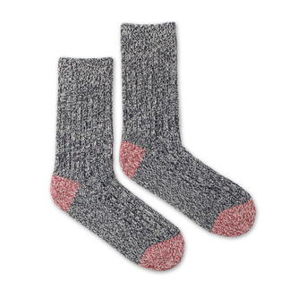 Vlněné ponožky Vlnáč Melír žebro tmavě modré base_color S (35-38)