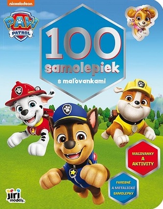 100 samolepiek s maľovankami - Paw Patrol