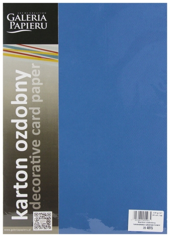Karton ozdobny A4 granatowy 220g Sawanna op20szt GALERIA PAPIERU 204815 ARG