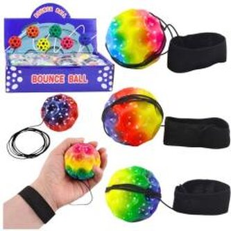 Piłeczka księżycowa na gumce do ćwiczeń 6cm