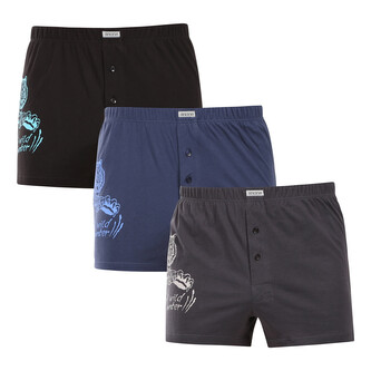 3PACK pánské trenky Andrie vícebarevné (PS 5853) XXL