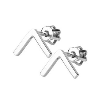 ZB23541 Stříbrné náušnice stříška