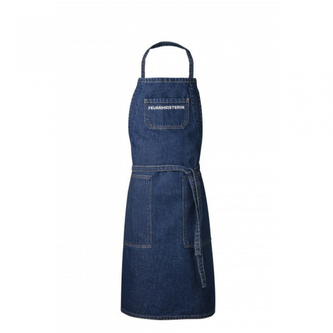 Textilní kuchyňská zástěra Feuermeisterin Premium Denim - modrá