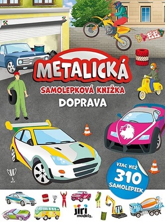 Metalická samolepková knižka - Doprava