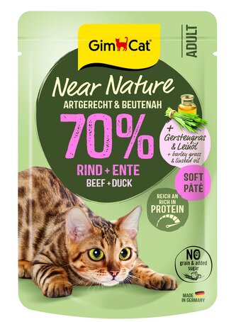 GimCat Near Nature Hovězí & Kachna 85G