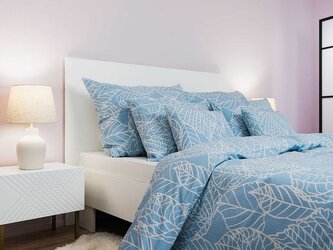 Povlečení krep Max modrý 140x200, 70x90 cm II.jakost