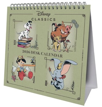 Oficiální stolní kalendář 2026 Disney postavičky (16 x 17,5 cm)