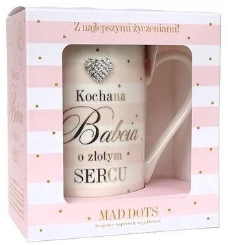 Kubek kochana Babcia o złotym sercu