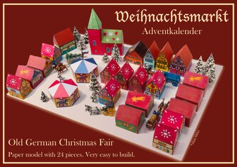 Weihnachtsmarkt - Papiermodell