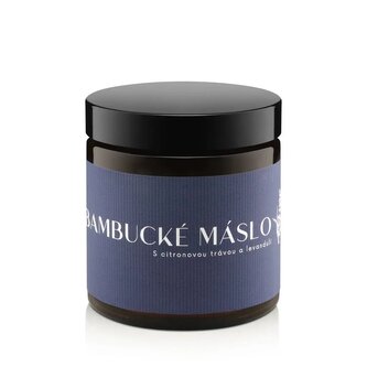 Šlehané bambucké máslo s citronovou trávou a levandulí objem 180ml