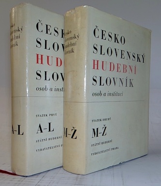 Československý hudební slovník 1 a 2 díl