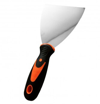 Špachtle nerezová, s gumovou, ergonomickou rukojetí 4"