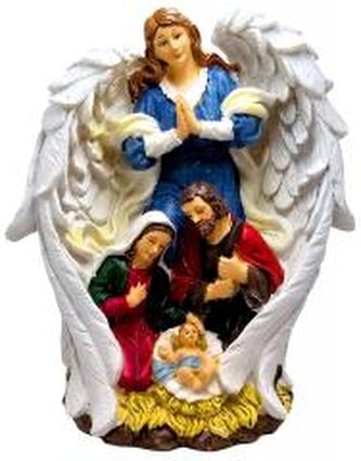 Szopka betlejemska Anioł Stróż 19cm