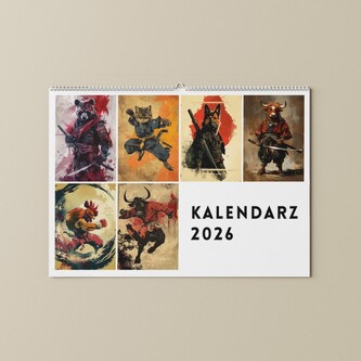 Kalendarz 2026 Zwierzaki Ninja