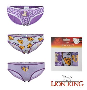 SADA 3 KS KALHOTKY LVÍ KRÁL - velikost 122-128