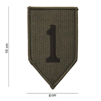 Nášivka textilní Fostex US 1st Infantry Division - olivová-černá