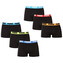 6PACK pánské boxerky Puma černé  (701227792 004) M