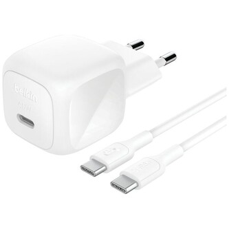 Belkin BOOST CHARGE™ 45W USB-C Power Delivery PPS nabíječka, 1m USB-C/USB-C kabel bílá