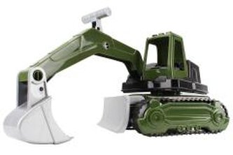 Traktor zielony na gąsienicach