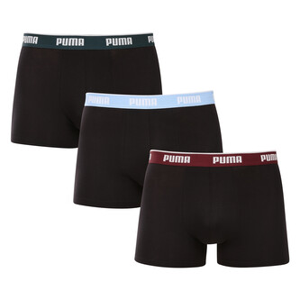 3PACK pánské boxerky Puma černé (701234187 007) XL