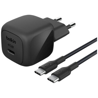 Belkin BOOST CHARGE™ 45W USB-C Power Delivery PPS nabíječka, 1m USB-C/USB-C kabel černá