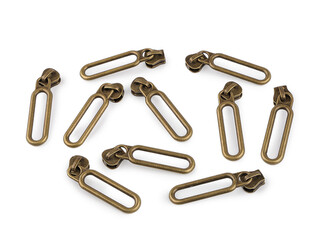 Jezdec ke kostěným zipům No 5 - 10 ks - 4 staromosaz