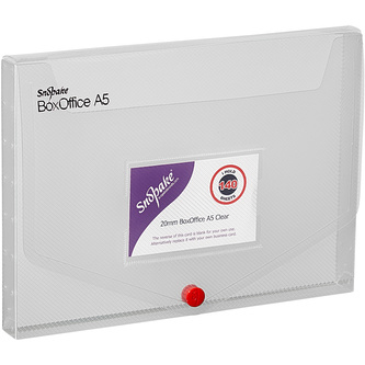 Snopake, Box na dokumenty PP A5, 20 mm, transparentní
