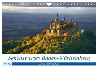 Sehenswertes Baden-Württemberg (Wandkalender 2026 DIN A4 quer), CALVENDO Monatskalender