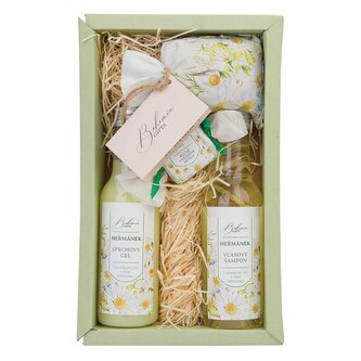 Kosmetická sada Heřmánek (sprchový gel, šampon, sůl, mýdlo)