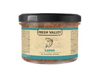 Sklenice Fresh Valley losos ve vlastní šťávě 200g