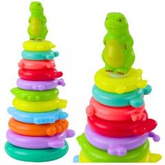 Piramida edu dinozaur z naklejkami 12 poziomów