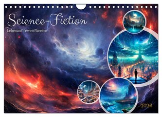 SCIENCE-FICTION Leben auf fernen Planeten (Wandkalender 2026 DIN A4 quer), CALVENDO Monatskalender