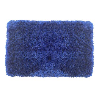 Spirella koupelnová předložka HIGHLAND, vysoký vlas, tmavě modrá, mikrovlákno, 70 x 120 cm