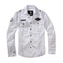 Košile s dlouhým rukávem Brandit Luis Vintageshirt - bílá, M