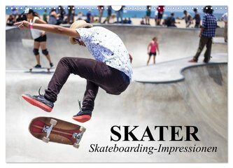 Skater. Skateboarding-Impressionen (Wandkalender 2026 DIN A3 quer), CALVENDO Monatskalender