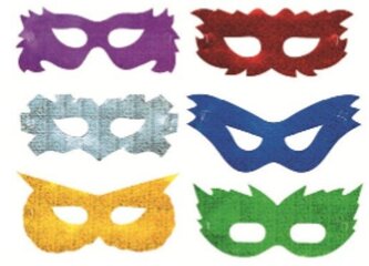 ŠKRABOŠKY holografické papírové 6 ks