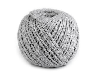 Bavlněný provázek macrame Ø2 mm - 6 ks - 2 šedá holubí