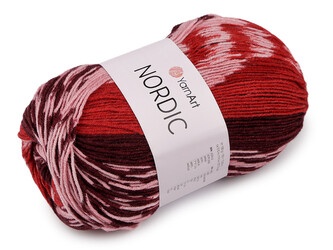 Pletací příze Nordic 150 g - 1 ks - 3 (664) červenorůžová