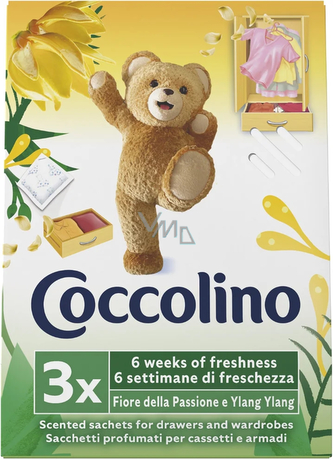 Coccolino vonné sáčky Passion flower & Ylang ylang 3 ks