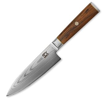 Nůž SOK kuchyňský Chef/Gyuto 152 mm Cocobolo White Damascus