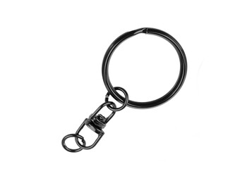 Kroužek na klíče Ø23 mm s obrtlíkem - 10 ks - 4 černý lak