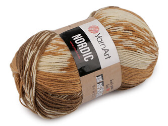 Pletací příze Nordic 150 g - 1 ks - 1 (653) hnědobéžová