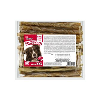 Akinu Tyčinky z přírodní kroucené kůže pamlsek pro psy 12,5 cm 50 ks