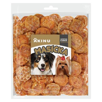 Akinu MASÍČKA Kuřecí chipsy pamlsek pro psy 300 g