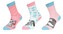 3PACK dětské ponožky Disney Animals vícebarevné (39132/pink) 31/34