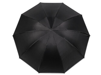 Pánský skládací vystřelovací / sestřelovací deštník - 1 ks - 2 černá