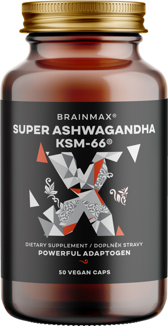 BrainMax Super Ashwagandha extrakt KSM-66®, 50 ks