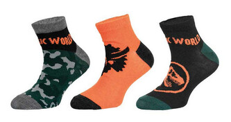 3PACK dětské ponožky Jurassic World vícebarevné (39266/orange) 27/30
